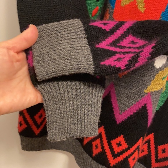 Vintage Mariachi Mouse Pom Pom Fair Isle Sweater Size Medium Ugly Sweater - Picture 7 of 10